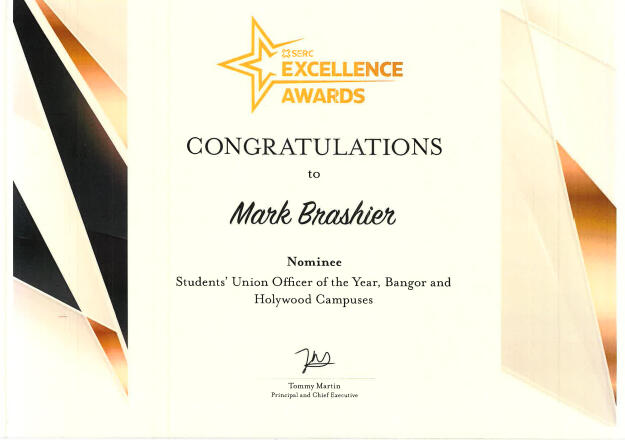 Nominee Students' Union Officer of the Year - SERC