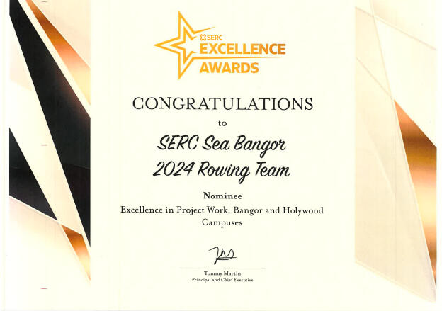 Nominee Excellence in Project Work - SERC